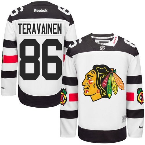 Youth Reebok Chicago Blackhawks #86 Teuvo Teravainen Premier White 2016 Stadium Series NHL Jersey